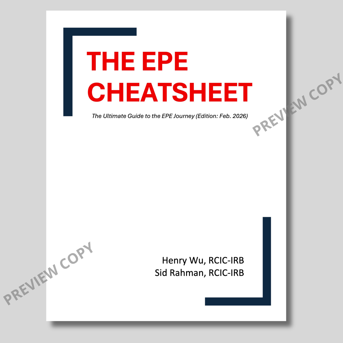 The EPE CheatSheet